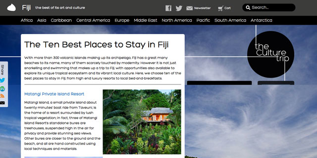 Ten best places to stay in Fiji