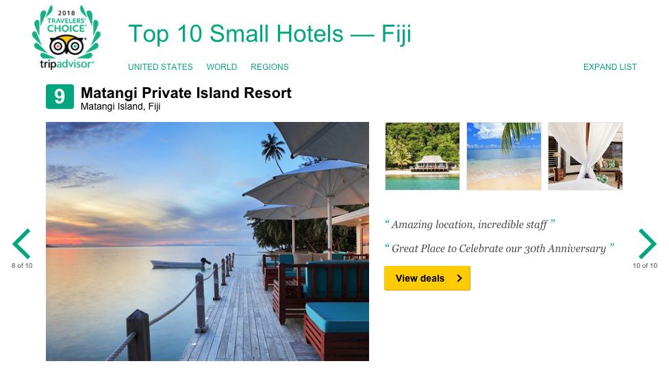 Matangi Island Top Small Hotel Fiji